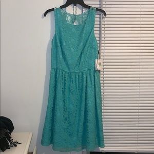 Calvin Klein seafoam green formal dress